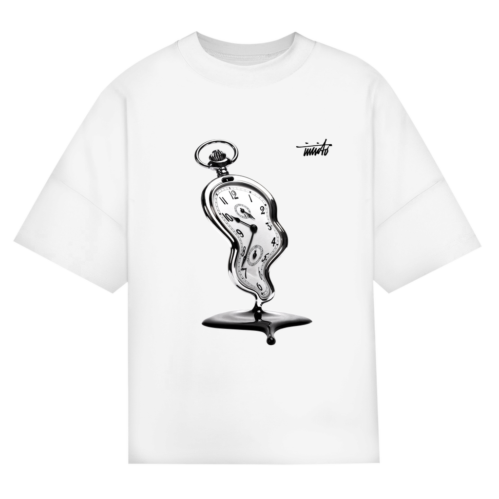 MELTING TIME BLACK OVERSIZED T-SHIRT