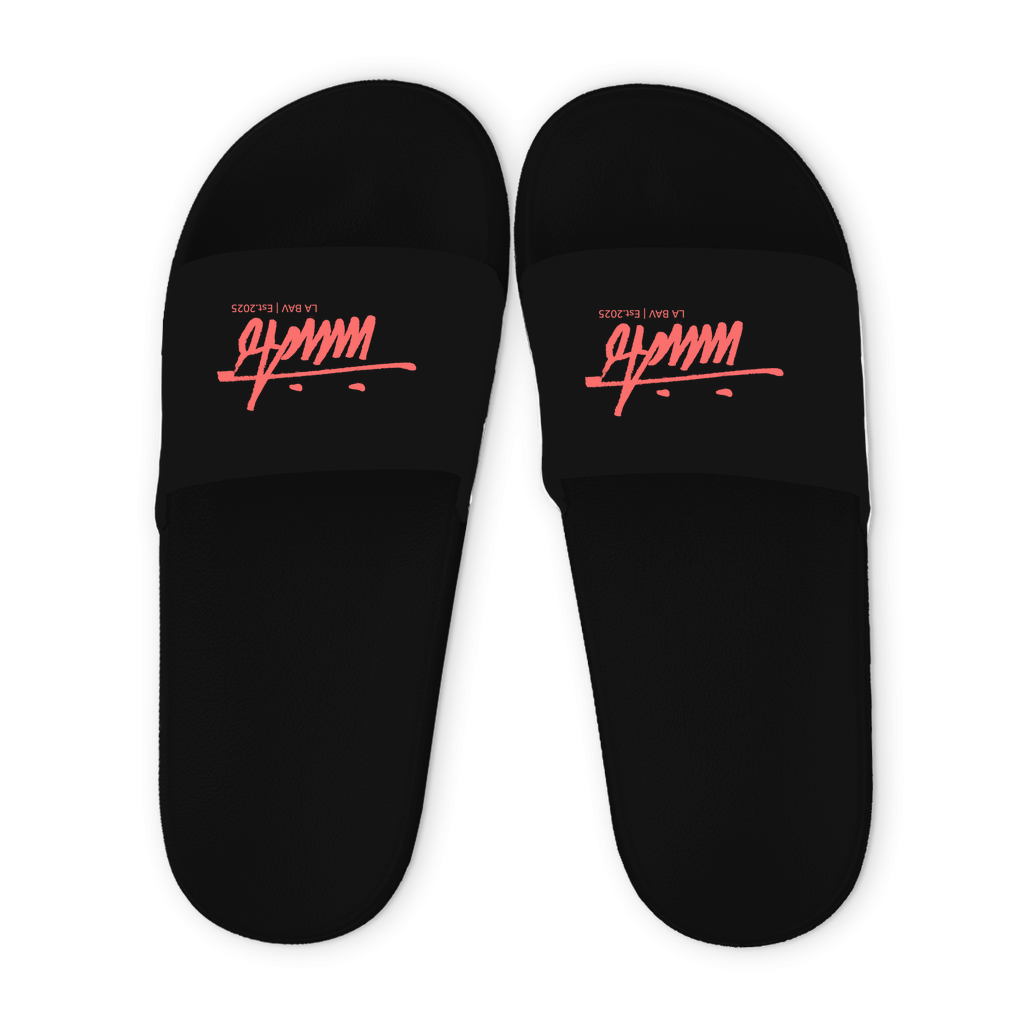 INVICTO SCRIPT RED FLIP FLOPS