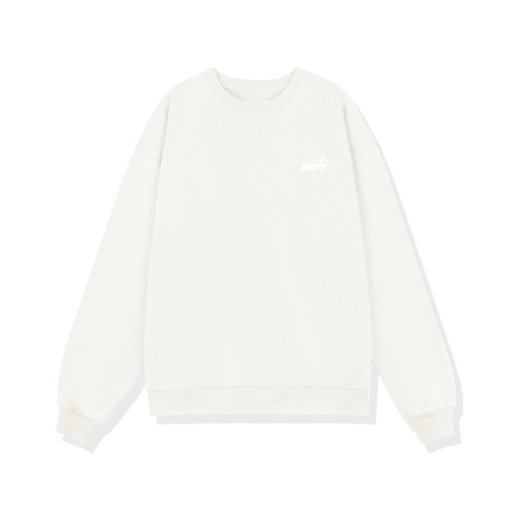 INVICTO SCRIPT WHITE BL SWEATSHIRT 370GSM