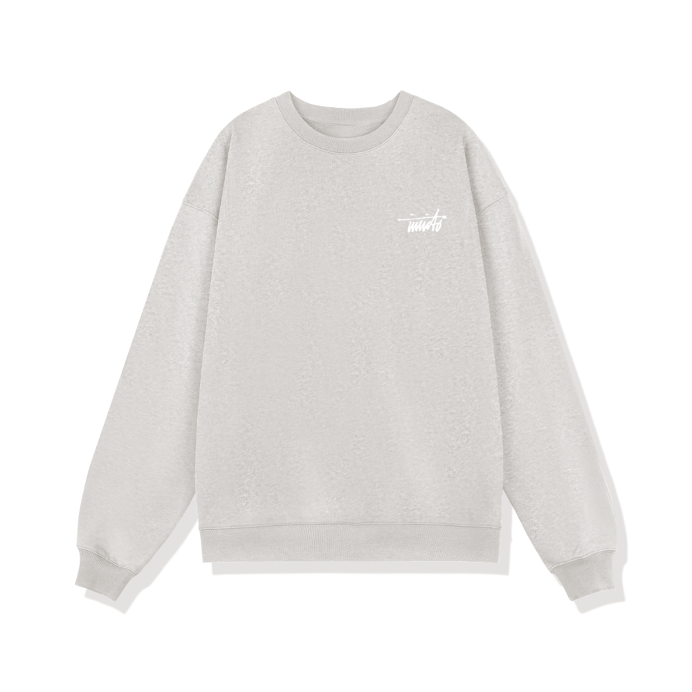 INVICTO SCRIPT WHITE BL SWEATSHIRT 370GSM