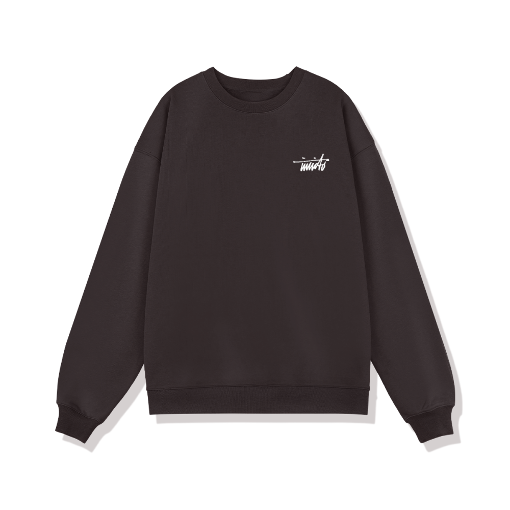 INVICTO SCRIPT WHITE BL SWEATSHIRT 370GSM