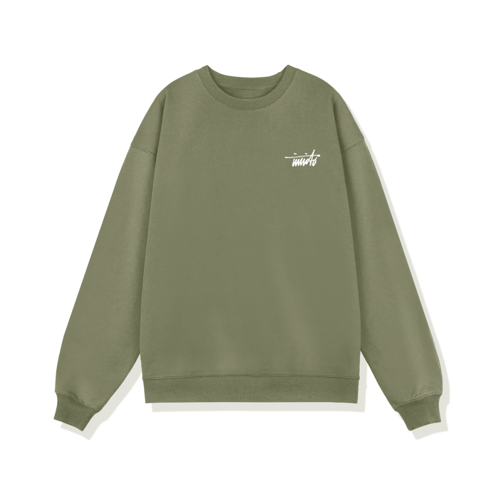 INVICTO SCRIPT WHITE BL SWEATSHIRT 370GSM