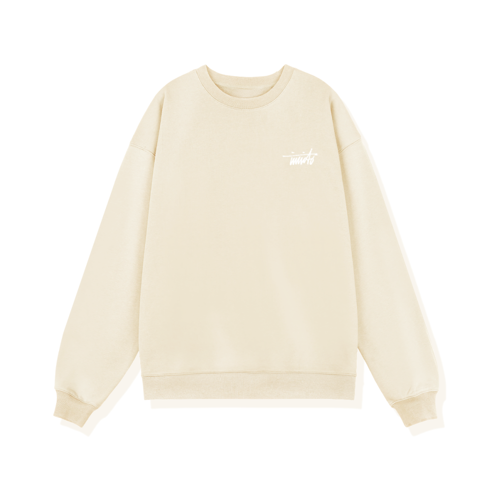INVICTO SCRIPT WHITE BL SWEATSHIRT 370GSM
