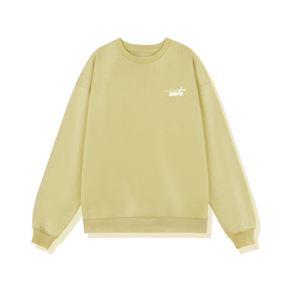 INVICTO SCRIPT WHITE BL SWEATSHIRT 370GSM
