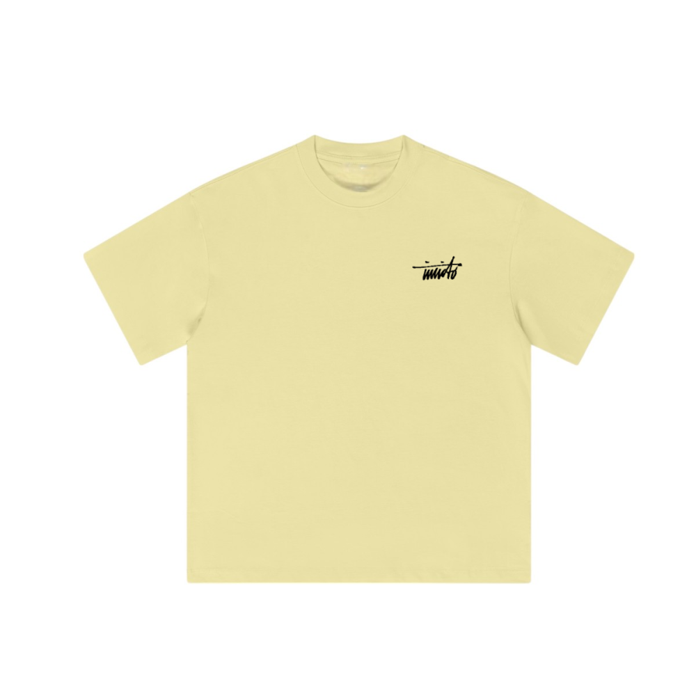 INVICTO SCRIPT BLACK BL LOOSE T-SHIRT 310GSM