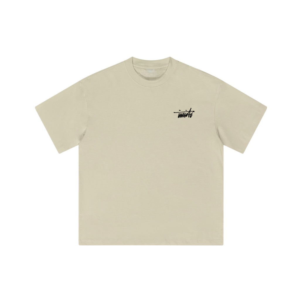 INVICTO SCRIPT BLACK BL LOOSE T-SHIRT 310GSM