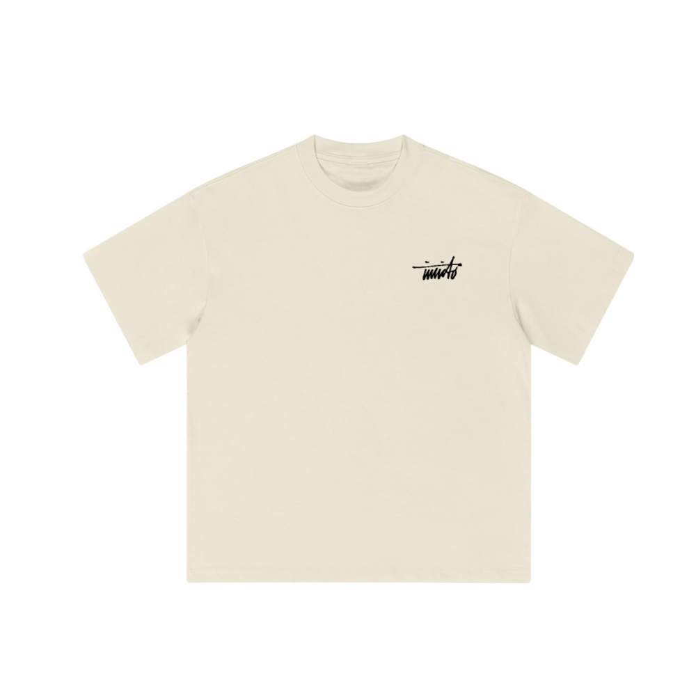 INVICTO SCRIPT BLACK BL LOOSE T-SHIRT 310GSM
