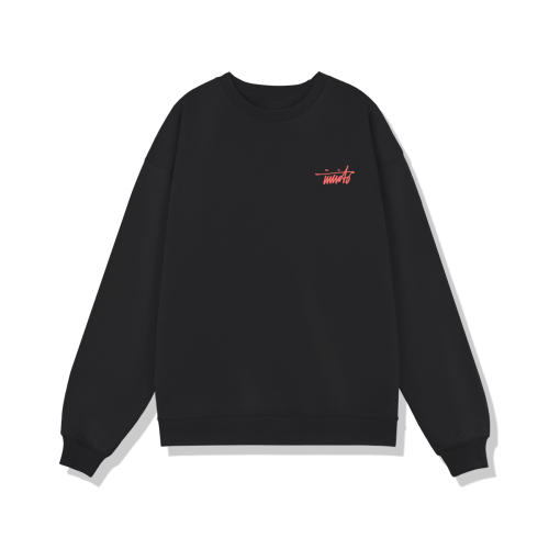 INVICTO SCRIPT RED BL SWEATSHIRT 370GSM