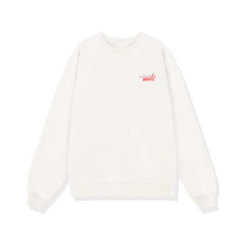 INVICTO SCRIPT RED BL SWEATSHIRT 370GSM