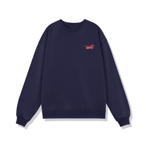 INVICTO SCRIPT RED BL SWEATSHIRT 370GSM