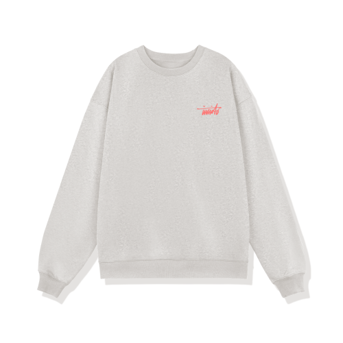 INVICTO SCRIPT RED BL SWEATSHIRT 370GSM