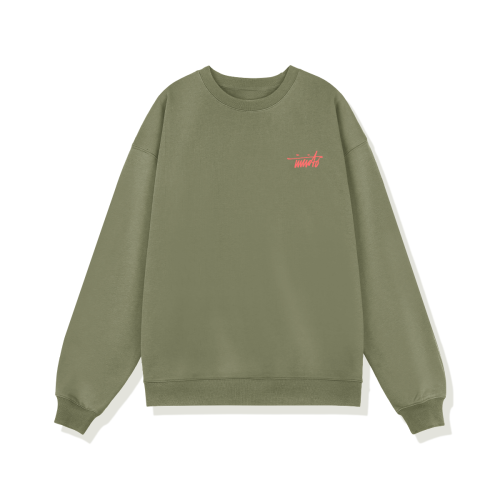 INVICTO SCRIPT RED BL SWEATSHIRT 370GSM