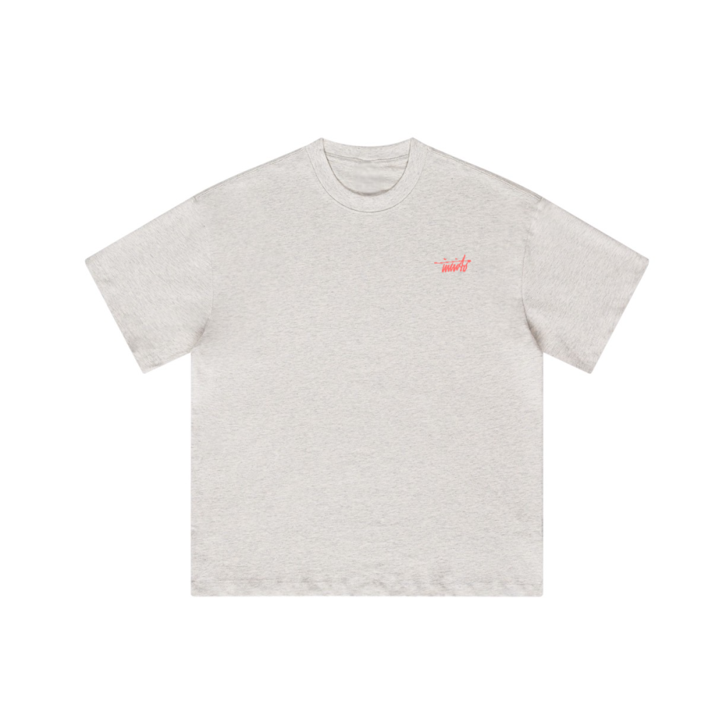 INVICTO SCRIPT RED BL LOOSE T-SHIRT 310GSM