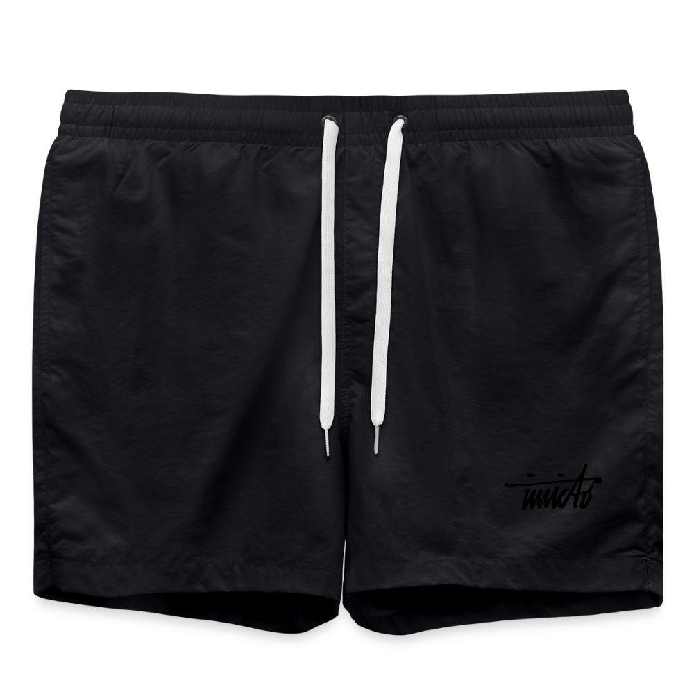 INVICTO SCRIPT BLACK BADESHORTS - Schwarz