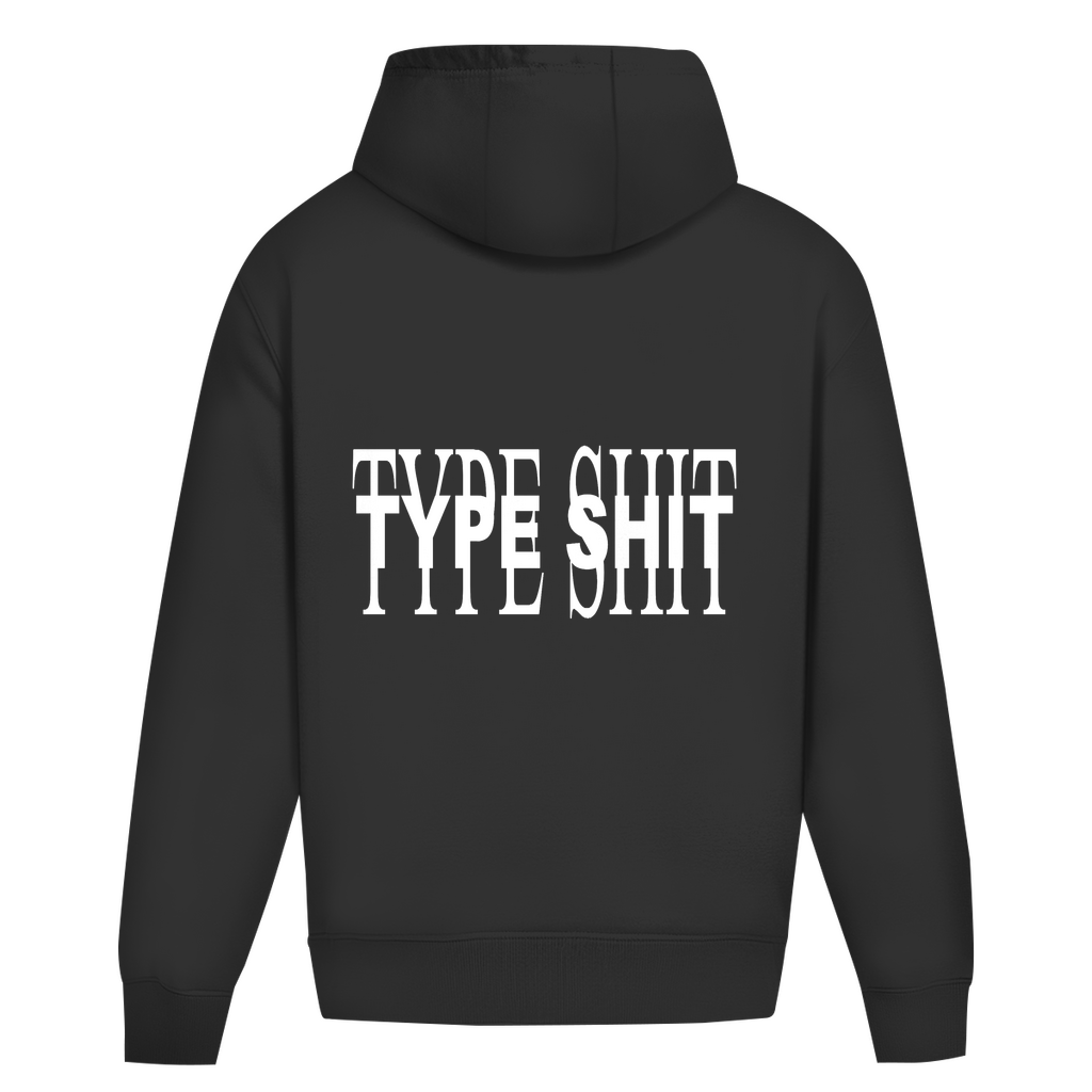 TYPE SHIT WHITE DEB.EDITION HOODIE