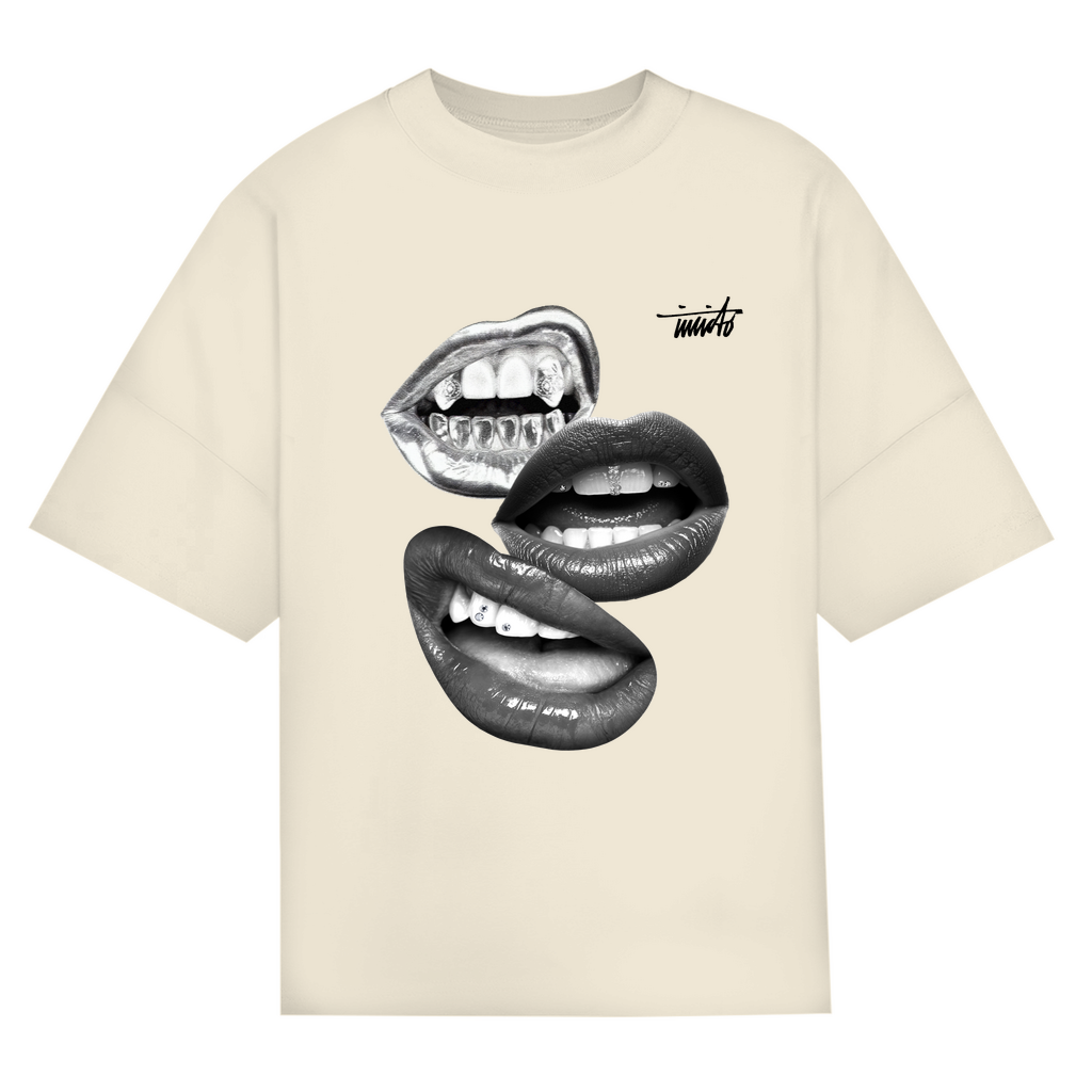 MOUTH BLACK OVERSIZED T-SHIRT