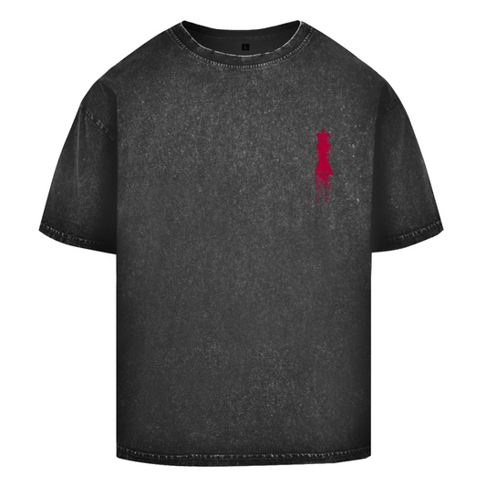QUEEN VINO ACID WASHED OVERSIZED T-SHIRT