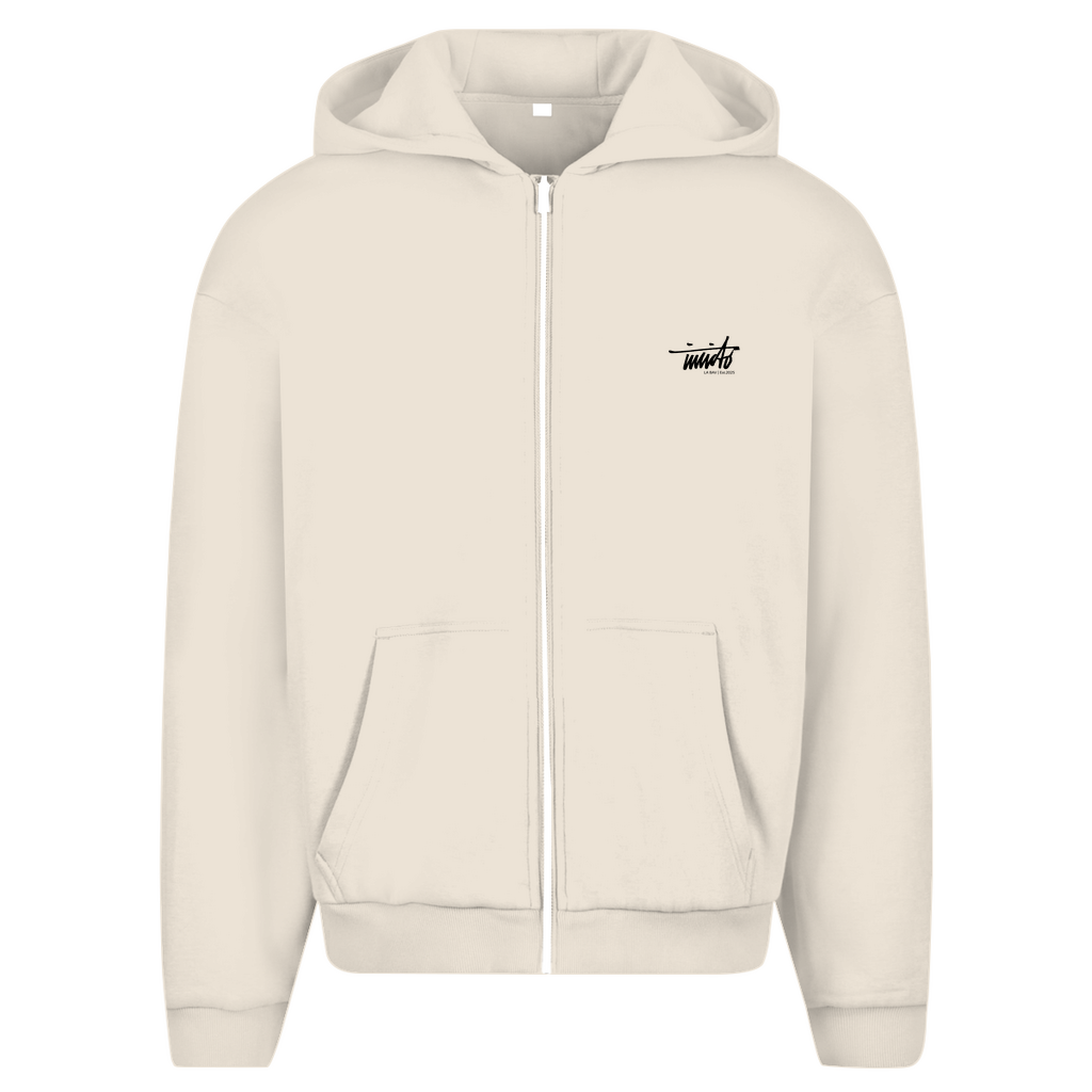 INVICTO SCRIPT IBTFOBA BLACK HOODIE ZIPPER