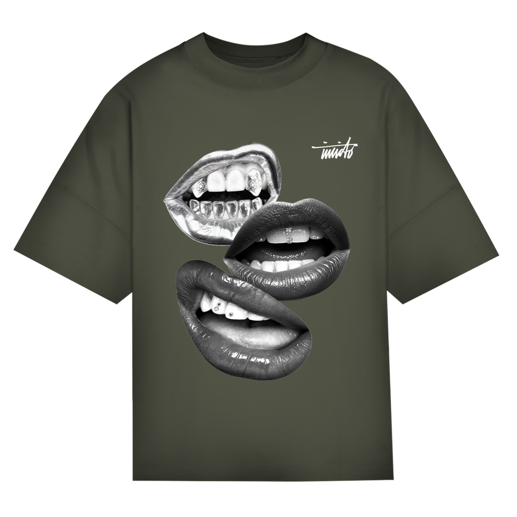 MOUTH WHITE OVERSIZED T-SHIRT