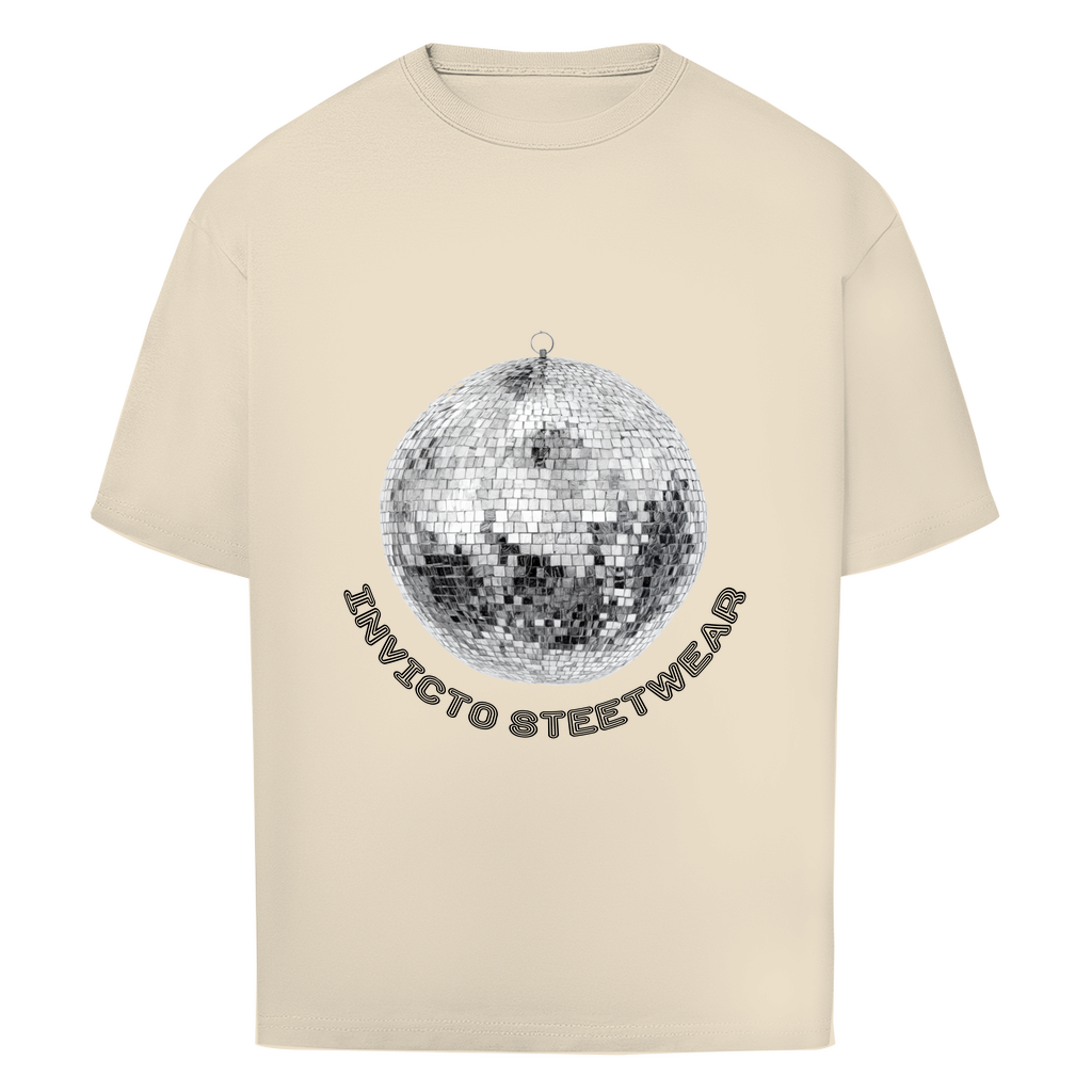 DISCO BALL BLACK OVERSIZED T-SHIRT