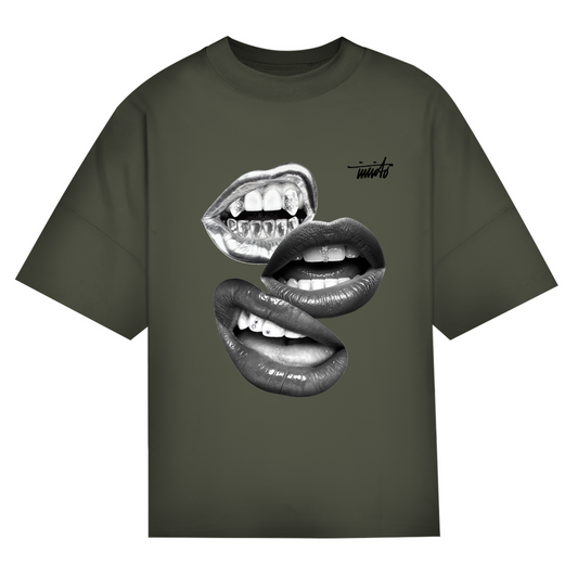MOUTH BLACK OVERSIZED T-SHIRT