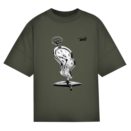 MELTING TIME BLACK OVERSIZED T-SHIRT