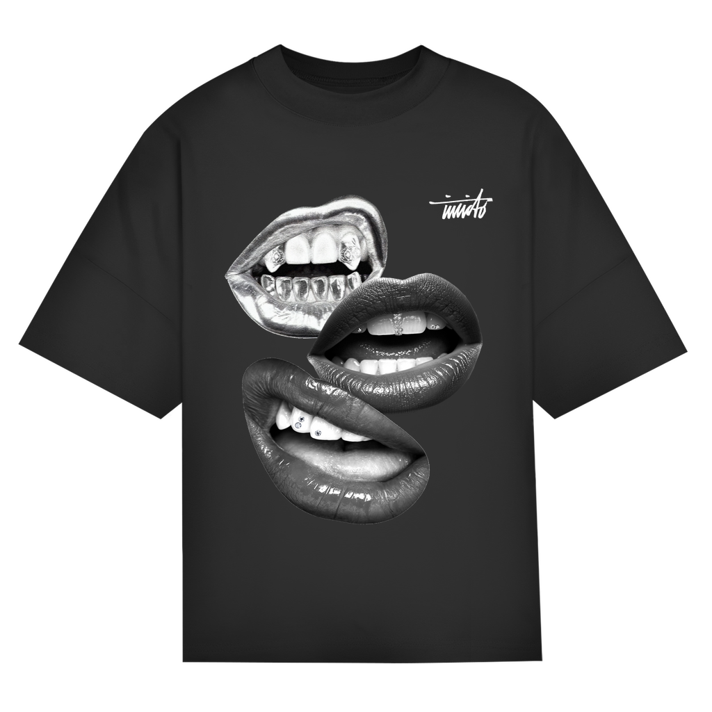 MOUTH WHITE OVERSIZED T-SHIRT