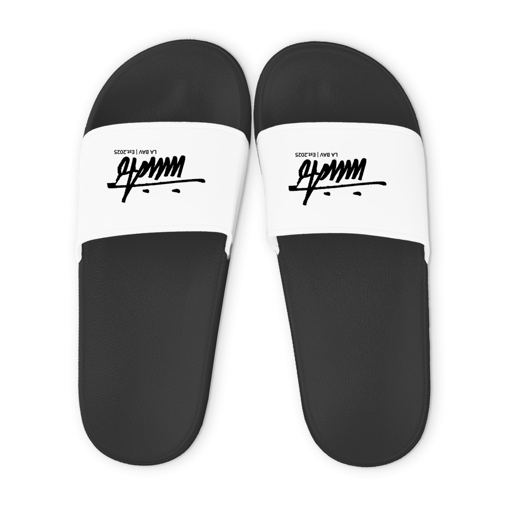 INVICTO SCRIPT BLACK FLIP FLOPS
