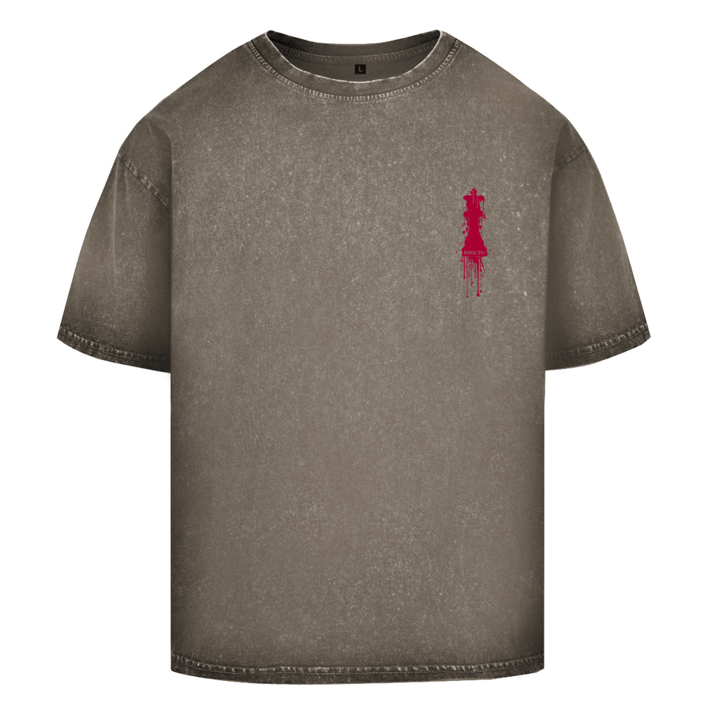 QUEEN VINO ACID WASHED OVERSIZED T-SHIRT