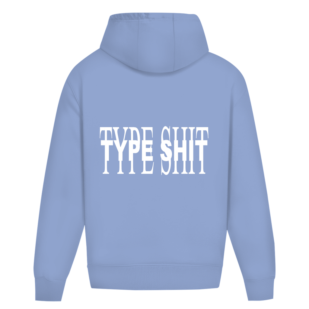 TYPE SHIT WHITE DEB.EDITION HOODIE