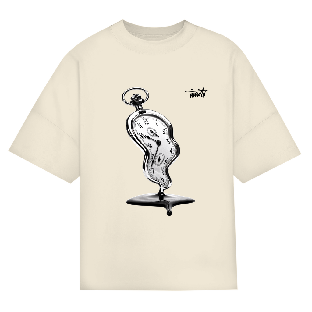 MELTING TIME BLACK OVERSIZED T-SHIRT
