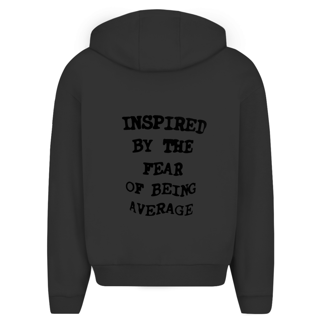 INVICTO SCRIPT IBTFOBA BLACK HOODIE ZIPPER