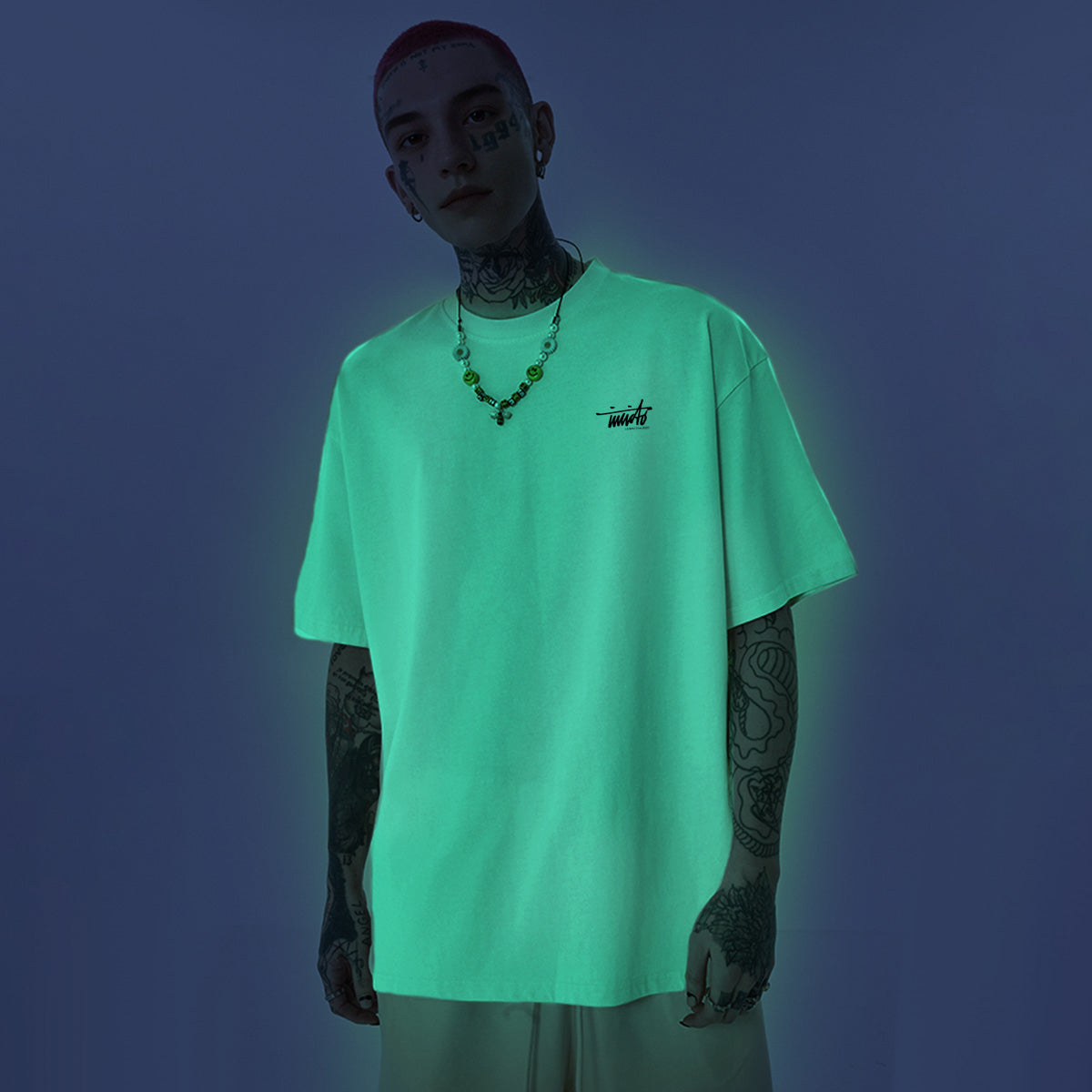 FAPOV GLOW IN THE DARK OVERSIZED T-SHIRT (240GSM)