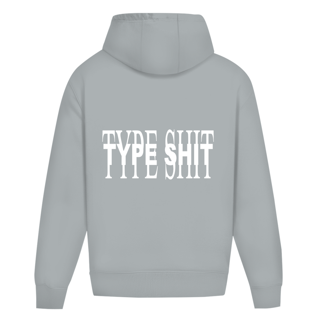 TYPE SHIT WHITE DEB.EDITION HOODIE