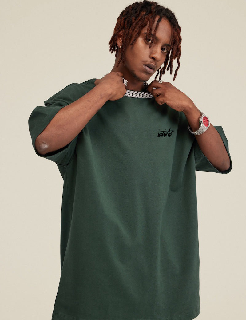 INVICTO SCRIPT BLACK BL LOOSE T-SHIRT 310GSM