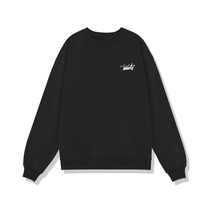 INVICTO SCRIPT WHITE BL SWEATSHIRT 370GSM