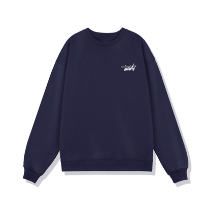 INVICTO SCRIPT WHITE BL SWEATSHIRT 370GSM