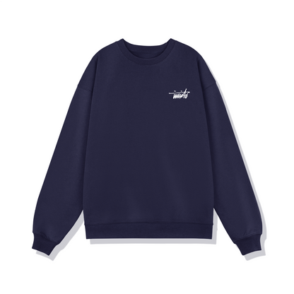 INVICTO SCRIPT WHITE BL SWEATSHIRT 370GSM