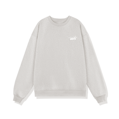 INVICTO SCRIPT WHITE BL SWEATSHIRT 370GSM