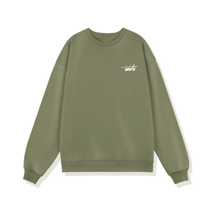 INVICTO SCRIPT WHITE BL SWEATSHIRT 370GSM