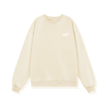 INVICTO SCRIPT WHITE BL SWEATSHIRT 370GSM
