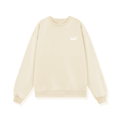 INVICTO SCRIPT WHITE BL SWEATSHIRT 370GSM
