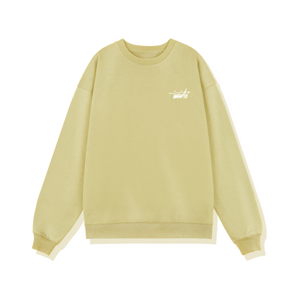 INVICTO SCRIPT WHITE BL SWEATSHIRT 370GSM