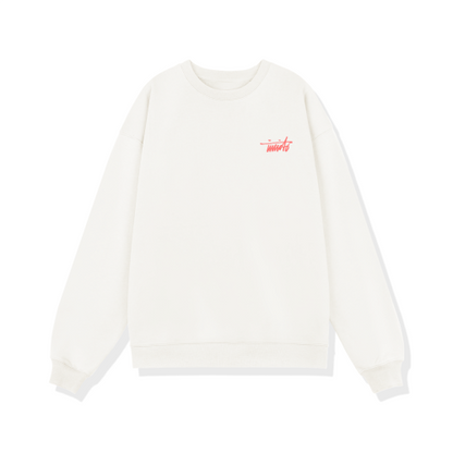 INVICTO SCRIPT RED BL SWEATSHIRT 370GSM