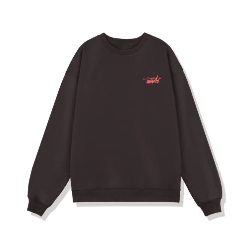 INVICTO SCRIPT RED BL SWEATSHIRT 370GSM