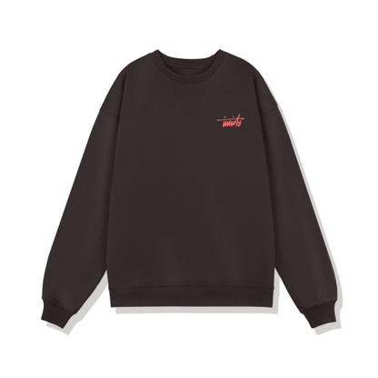 INVICTO SCRIPT RED BL SWEATSHIRT 370GSM