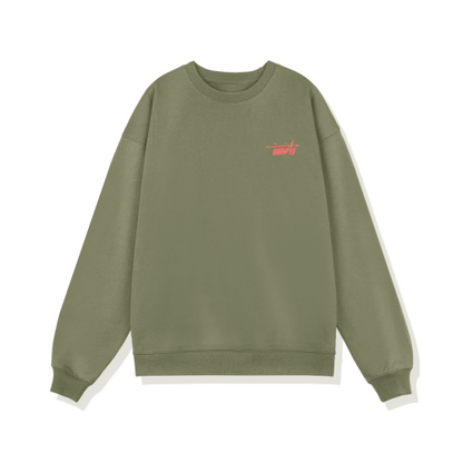 INVICTO SCRIPT RED BL SWEATSHIRT 370GSM