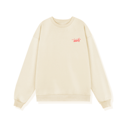 INVICTO SCRIPT RED BL SWEATSHIRT 370GSM