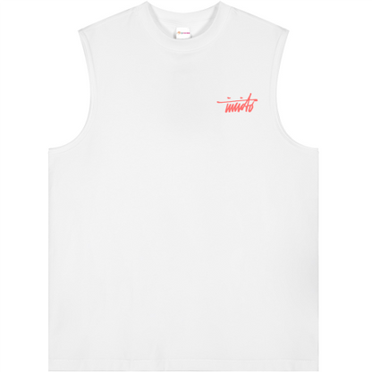 INVICTO SCRIPT BL RED TANK TOP