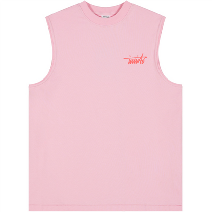 INVICTO SCRIPT BL RED TANK TOP